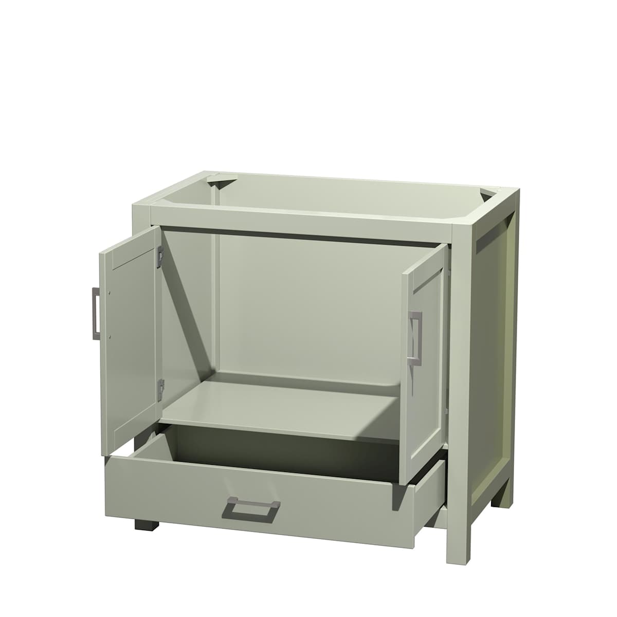 Sheffield 36" Single Free Standing Vanity Cabinet Only - Less Vanity Top