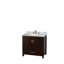Sheffield 36" Free Standing Single Basin Vanity Set with Cabinet, Marble Vanity Top, and Medicine Cabinet - image 16