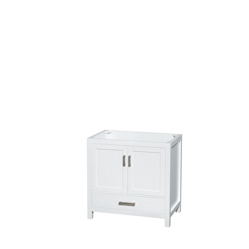 Sheffield 36" Free Standing Single Basin Vanity Set with Cabinet, Marble Vanity Top, and Framed Mirror - image 9