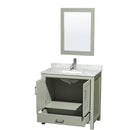 Sheffield 36" Free Standing Single Basin Vanity Set with Cabinet, Marble Vanity Top, and Framed Mirror - image 14
