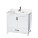 Sheffield 36" Free Standing Single Basin Vanity Set with Cabinet and Quartz Vanity Top - image 1