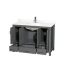 Sheffield 48" Free Standing Single Basin Vanity Set with Cabinet and Quartz Vanity Top - image 9