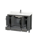 Sheffield 48" Free Standing Single Basin Vanity Set with Cabinet and Quartz Vanity Top - image 10