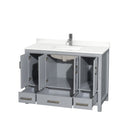 Sheffield 48" Free Standing Single Basin Vanity Set with Cabinet and Quartz Vanity Top - image 11