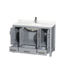 Sheffield 48" Free Standing Single Basin Vanity Set with Cabinet and Quartz Vanity Top - image 12