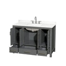 Sheffield 48" Free Standing Single Basin Vanity Set with Cabinet and Quartz Vanity Top - image 10