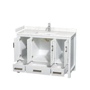 Sheffield 48" Free Standing Single Basin Vanity Set with Hardwood Cabinet and Cultured Marble Vanity Top - image 8