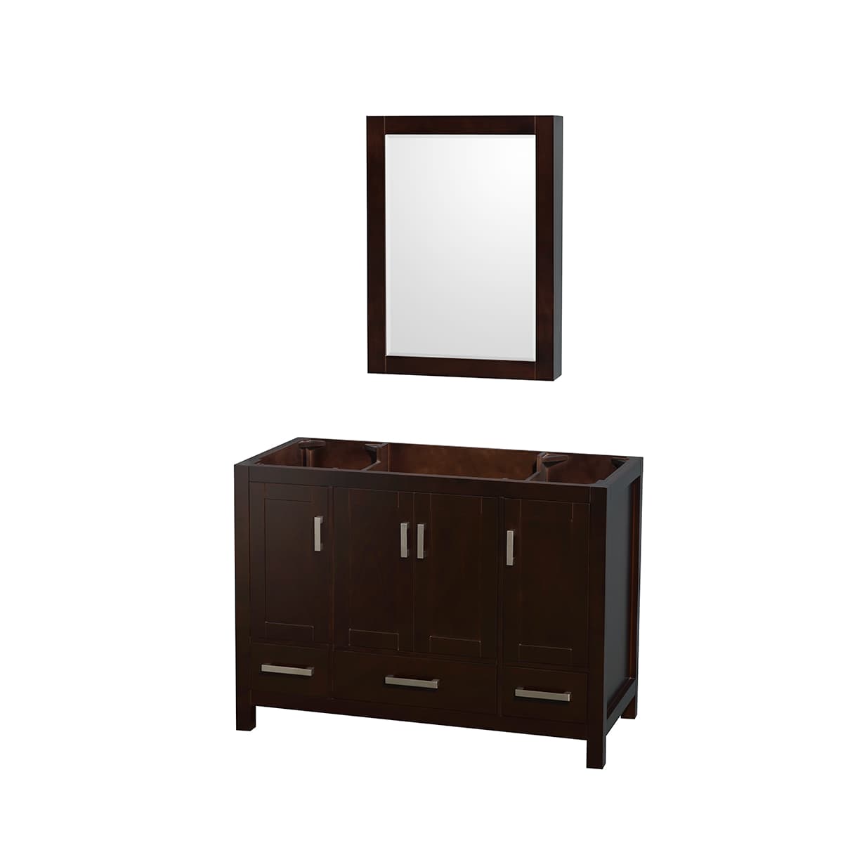 Sheffield 47" Single Free Standing Vanity Cabinet Only - Less Vanity Top