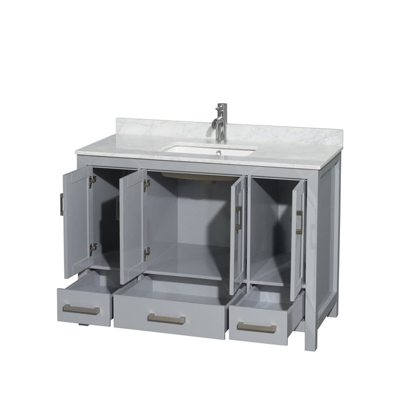 Sheffield 48" Free Standing Single Basin Vanity Set with Cabinet and Vanity Top - image 2