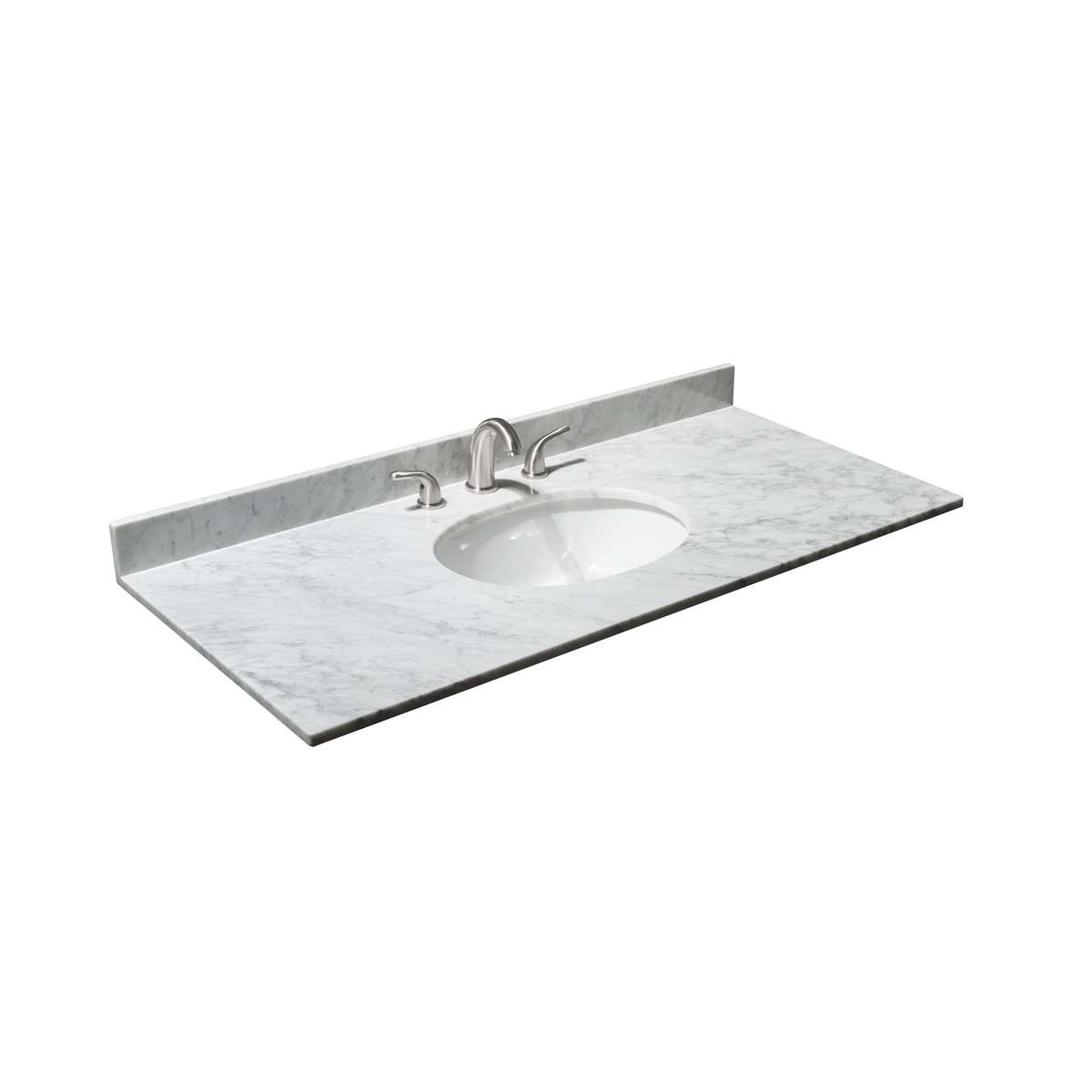 Sheffield 48" Freestanding Single Basin Vanity Set with Hardwood Cabinet, Marble Vanity Top, and Medicine Cabinet