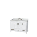 Sheffield 48" Freestanding Single Basin Vanity Set with Hardwood Cabinet, Marble Vanity Top, and Medicine Cabinet - image 11