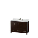 Sheffield 48" Freestanding Single Basin Vanity Set with Hardwood Cabinet, Marble Vanity Top, and Medicine Cabinet - image 14