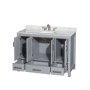 Sheffield 48" Free Standing Single Basin Vanity Set with Cabinet and Marble Vanity Top - image 2