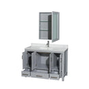 Sheffield 48" Freestanding Single Basin Vanity Set with Hardwood Cabinet, Marble Vanity Top, and Medicine Cabinet - image 2