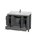 Sheffield 48" Freestanding Single Basin Vanity Set with Hardwood Cabinet and Marble Vanity Top - image 2