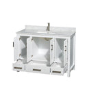 Sheffield 48" Freestanding Single Basin Vanity Set with Hardwood Cabinet and Marble Vanity Top - image 5