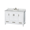 Sheffield 48" Free Standing Single Basin Vanity Set with Cabinet and Marble Vanity Top - image 1