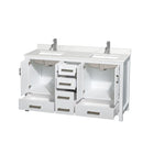 Sheffield 60" Free Standing Double Basin Vanity Set with Cabinet and Quartz Vanity Top - image 6