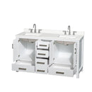Sheffield 60" Free Standing Double Basin Vanity Set with Cabinet and Quartz Vanity Top - image 6