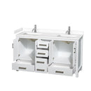 Sheffield 60" Free Standing Double Basin Vanity Set with Cabinet and Cultured Marble Vanity Top - image 7