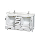 Sheffield 60" Free Standing Double Basin Vanity Set with Cabinet and Cultured Marble Vanity Top - image 8
