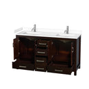 Sheffield 60" Free Standing Double Basin Vanity Set with Cabinet and Cultured Marble Vanity Top - image 13