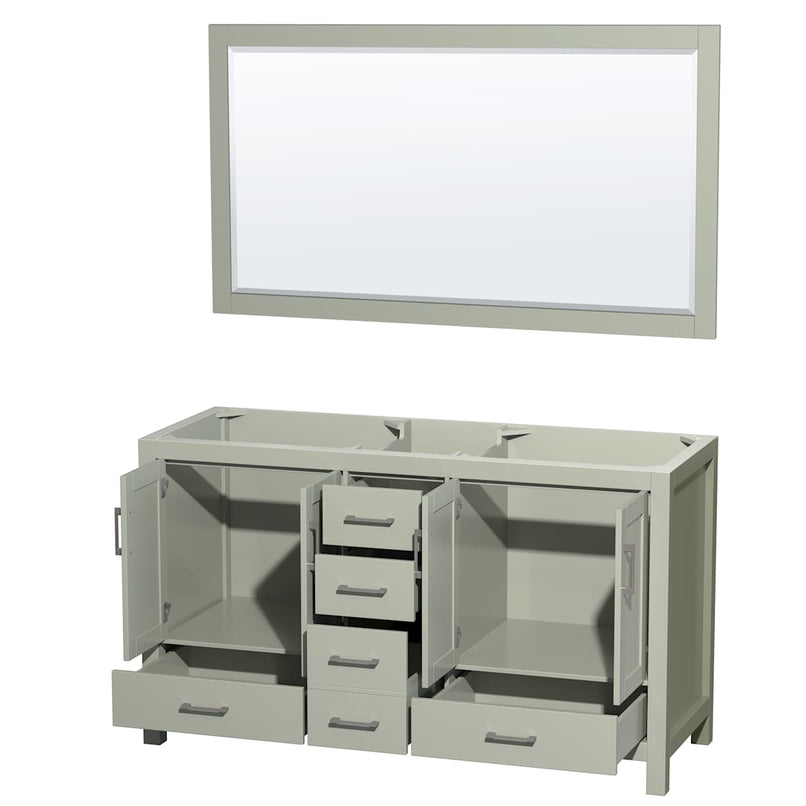 Sheffield 60" Double Free Standing Vanity Cabinet - Less Vanity Top - image 7