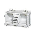 Sheffield 60" Free Standing Double Basin Vanity Set with Cabinet and Marble Vanity Top - image 8