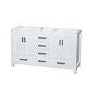 Sheffield 59" Double Freestanding Hardwood Vanity Cabinet Only - Less Vanity Top - image 1