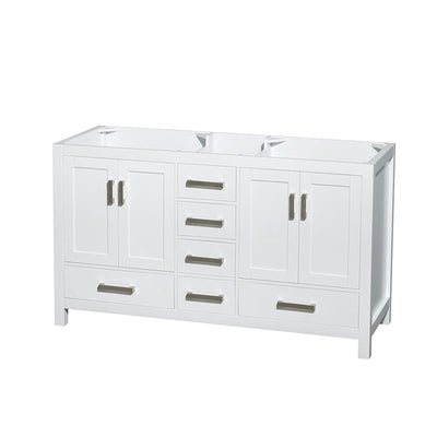 Sheffield 59" Double Freestanding Hardwood Vanity Cabinet Only - Less Vanity Top - image 1