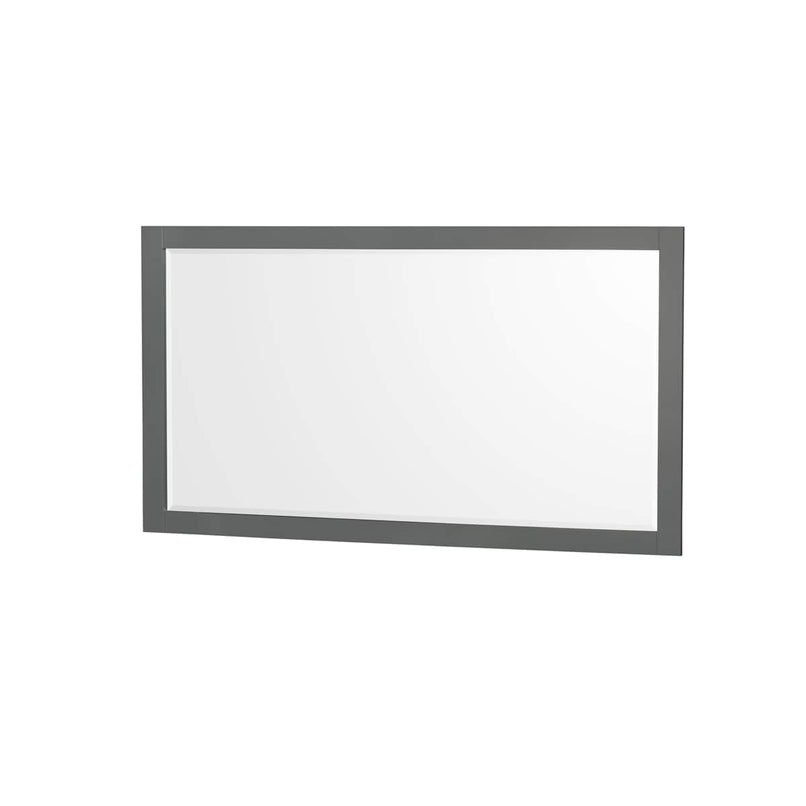 Sheffield 60" Free Standing Single Basin Vanity Set with Cabinet, Cultured Marble Vanity Top, and Framed Mirror - image 11