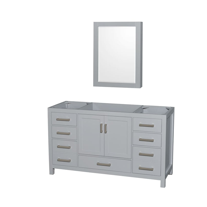 Sheffield 60" Single Free Standing Vanity Cabinet - Less Vanity Top - image 1