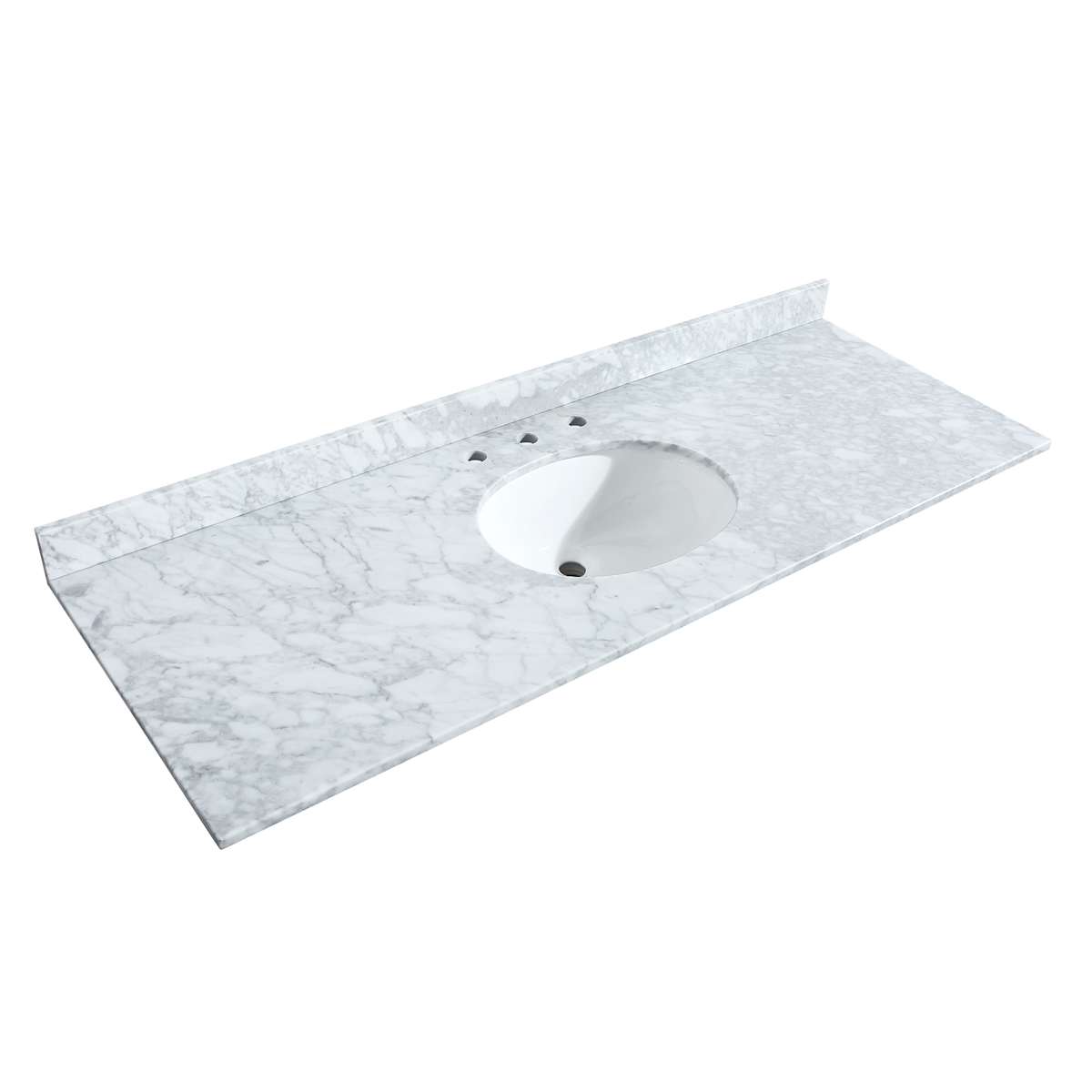 Sheffield 60" Free Standing Single Basin Vanity Set with Cabinet, Marble Vanity Top, and Medicine Cabinet