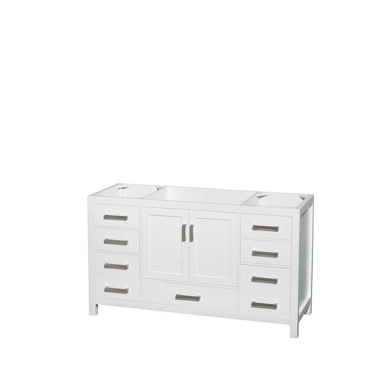 Sheffield 60" Free Standing Single Basin Vanity Set with Cabinet, Marble Vanity Top, and Medicine Cabinet