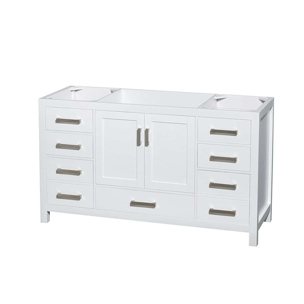 Sheffield 59" Single Freestanding Hardwood Vanity Cabinet Only - Less Vanity Top - image 1
