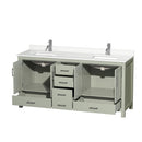 Sheffield 72" Free Standing Double Basin Vanity Set with Cabinet and Quartz Vanity Top - image 8