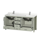 Sheffield 72" Free Standing Double Basin Vanity Set with Cabinet and Quartz Vanity Top - image 9