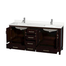 Sheffield 72" Free Standing Double Basin Vanity Set with Cabinet and Quartz Vanity Top - image 14