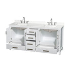 Sheffield 72" Free Standing Double Basin Vanity Set with Cabinet and Quartz Vanity Top - image 7