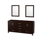 Sheffield 71" Double Free Standing Vanity Cabinet Only - Less Vanity Top - image 1