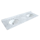 Sheffield 72" Free Standing Double Basin Vanity Set with Hardwood Cabinet, Marble Vanity Top, Framed Mirrors, and Undermount Oval Sinks - image 7