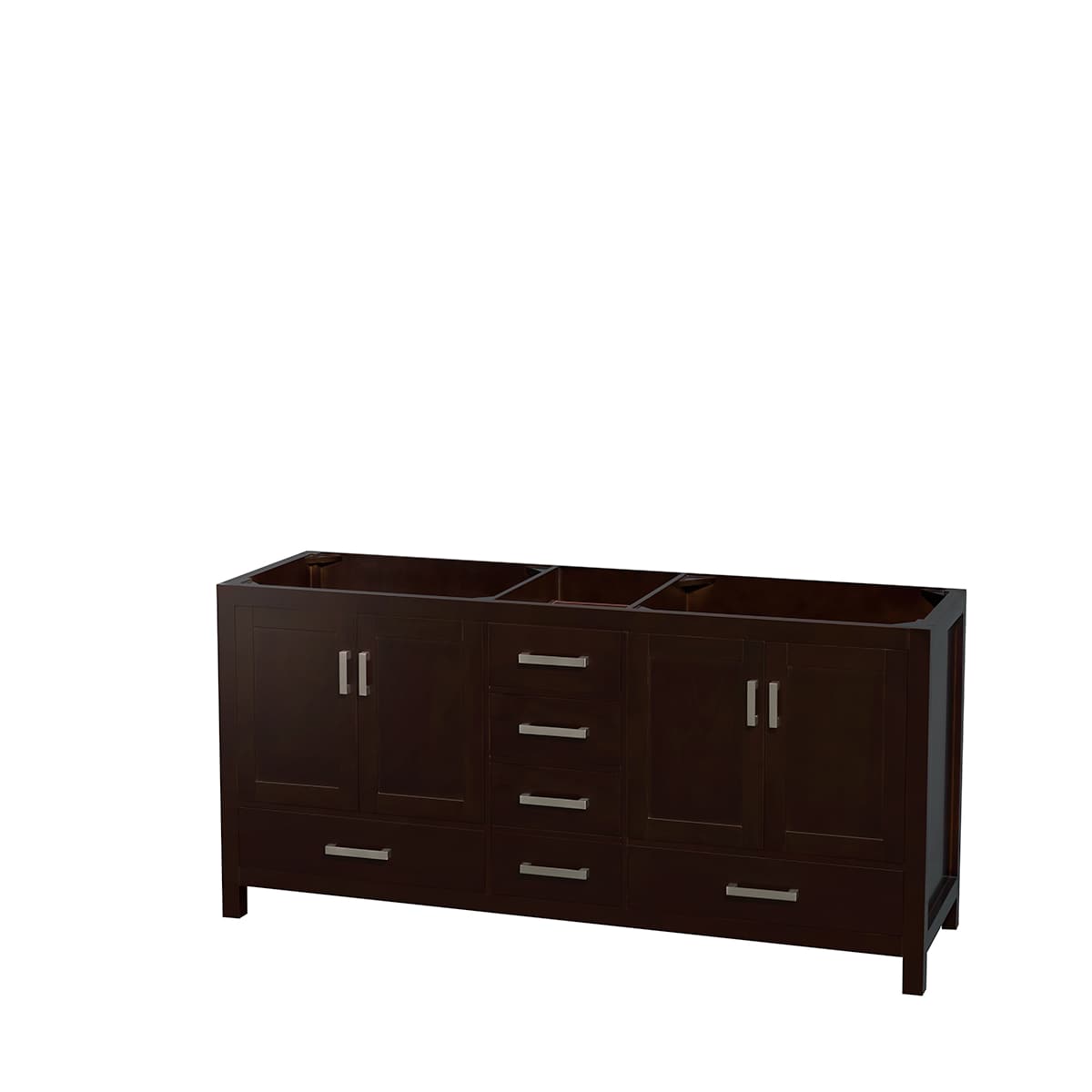 Sheffield 72" Free Standing Double Basin Vanity Set with Cabinet, Marble Vanity Top, and Medicine Cabinets