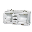 Sheffield 72" Free Standing Double Basin Vanity Set with Cabinet and Marble Vanity Top - image 8