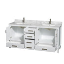 Sheffield 72" Free Standing Double Basin Vanity Set with Cabinet and Marble Vanity Top - image 8