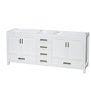 Sheffield 79" Double Freestanding Hardwood Vanity Cabinet Only - Less Vanity Top - image 1