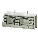 Sheffield 84" Free Standing Double Basin Vanity Set with Cabinet and Quartz Vanity Top - image 2