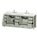 Sheffield 84" Free Standing Double Basin Vanity Set with Cabinet and Quartz Vanity Top - image 6
