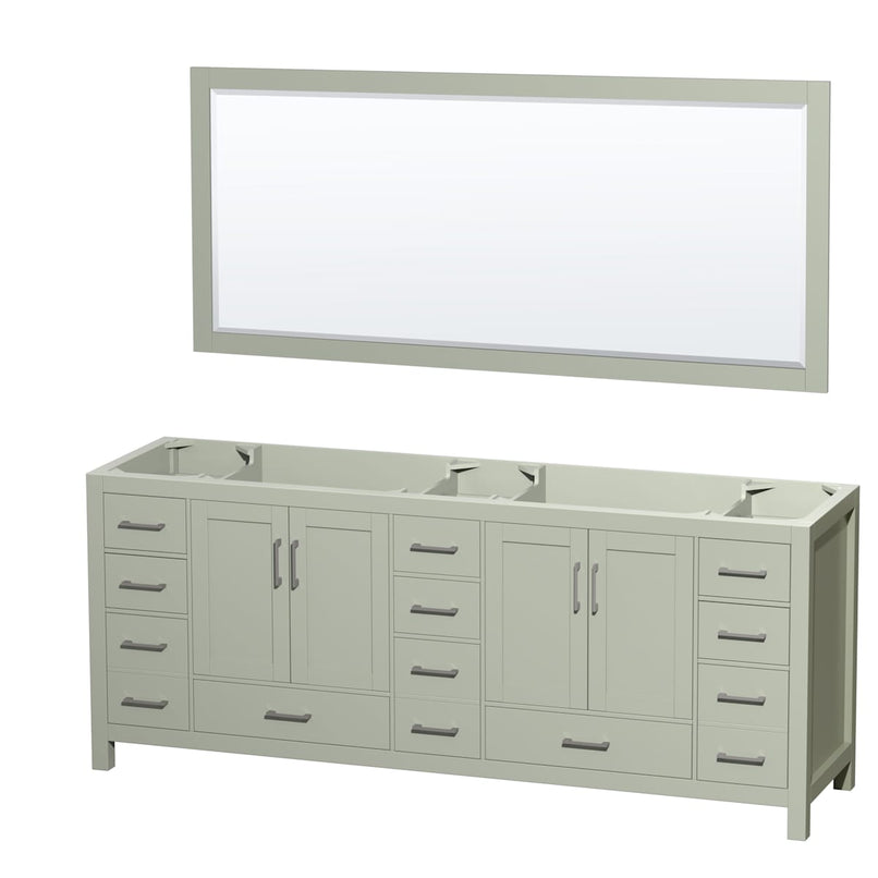 Sheffield 84" Double Free Standing Vanity Cabinet - Less Vanity Top - image 1