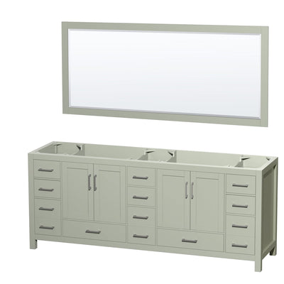Sheffield 84" Double Free Standing Vanity Cabinet - Less Vanity Top - image 1