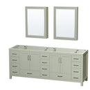 Sheffield 84" Double Free Standing Vanity Cabinet - Less Vanity Top - image 1